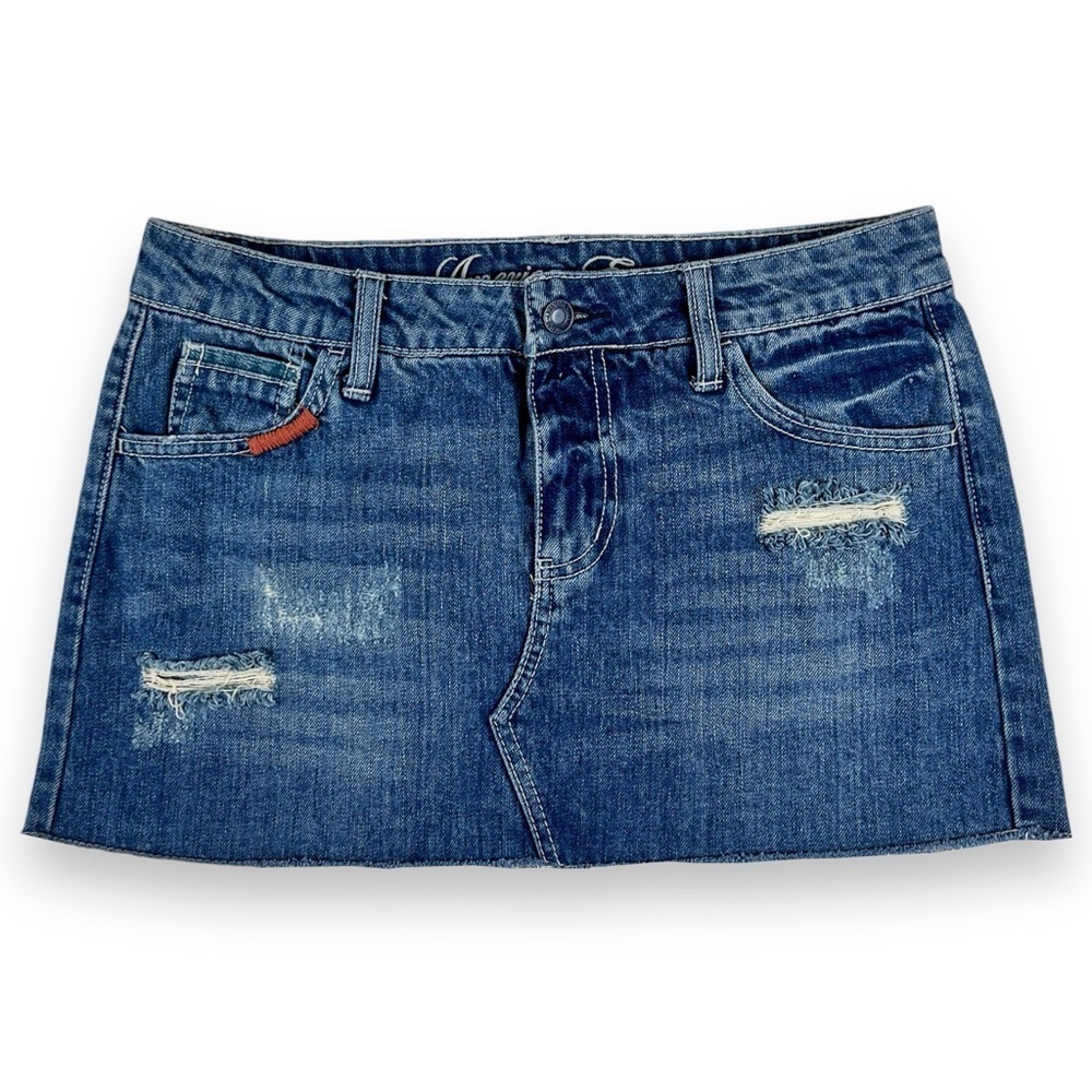 Y2K American Eagle Low Rise Denim Mini Skirt